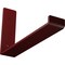 Ekena Millwork Steel Hanging Shelf Bracket, Hammered Bright Red 2"W x 12"D x 7"H BKTM02X12X07HSHRE - alternate 1